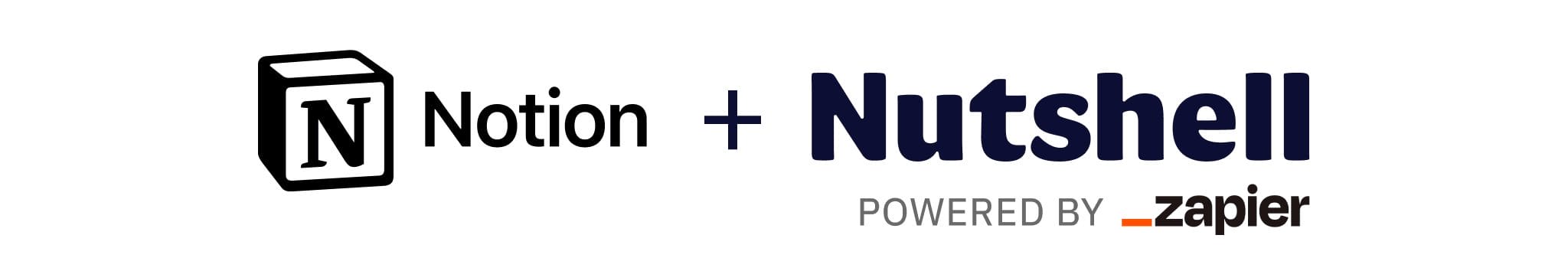 Notion and Nutshell logos integration graphic