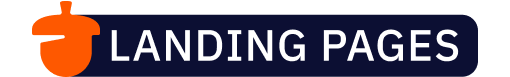 a logo for Nutshell Landing Pages